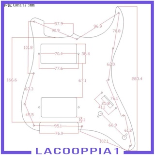 [Lacooppia1] ปิ๊กการ์ด 11 หลุม สีดํา สําหรับกีตาร์ไฟฟ้า DIY 2 ชั้น