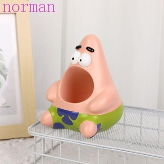 Norman Patrick Star ที่วางปากกา เครื่องเขียน อเนกประสงค์ ขาตั้งแปรง ปากกา ดินสอ เรซิน ตลก ความจุขนาดใหญ่ ที่วางเครื่องสําอาง เดสก์ท็อป จัดระเบียบเด็ก