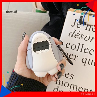 [FM] เคสหูฟังบลูทูธ ลายการ์ตูนฉลาม 3D กันน้ํา กันฝุ่น กันตก สําหรับ AirPods 1 2 Pro