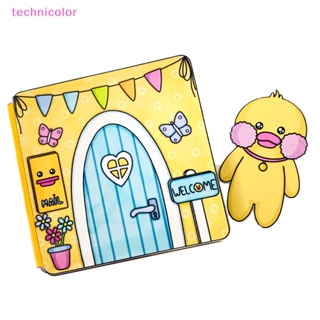 [technicolor] ใหม่ พร้อมส่ง หนังสือเกมสติกเกอร์ ลายเป็ดน้อยน่ารัก เสียงเงียบ แฮนด์เมด DIY สําหรับเด็ก