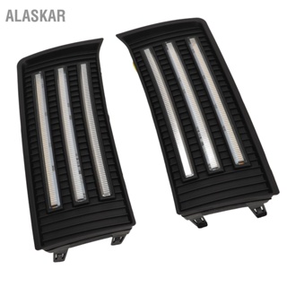 ALASKAR 1 คู่ไฟวิ่งกลางวัน LED 5500K ถึง 6500K ไฟเลี้ยวเปลี่ยนหลอดไฟหมอกสำหรับ CrewMax SR SR5 2022 2023