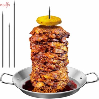 Nedfs Al Pastor Skewer ไม้เสียบ สเตนเลส อเนกประสงค์ ทําความสะอาดง่าย ถอดออกได้ สําหรับปิกนิก