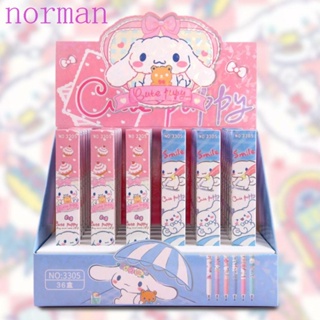 Norman กล่องสุ่มกดปากกา ลายการ์ตูน Kuromi Melody Cinnamoroll แบบแห้งเร็ว 0.5 มม. สําหรับเด็ก