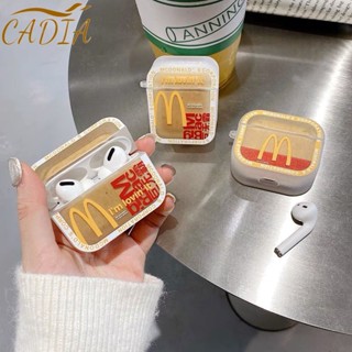 เคสหูฟังบลูทูธ ซิลิโคนนิ่ม กันกระแทก ลาย McDonalds สําหรับ Airpods 3 2