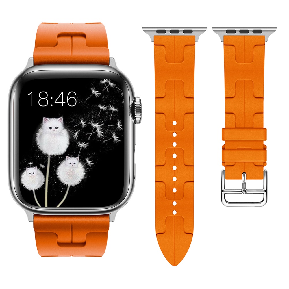 สายนาฬิกาข้อมือซิลิโคน สําหรับ iwatch band 44 มม. 45 มม. 41 มม. 40 มม. 49 มม. 42 มม. 38 มม. iwatch Series 9 8 Ultra 7 se 3 5 6 4