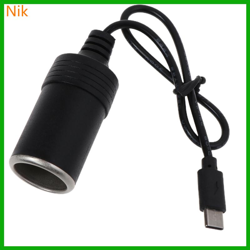 ที่ชาร์จ USB C to Car Cable Converter up to 12V 3A 36W PD USBC สําหรับยานพาหนะ อุปกรณ์ไฟฟ้า