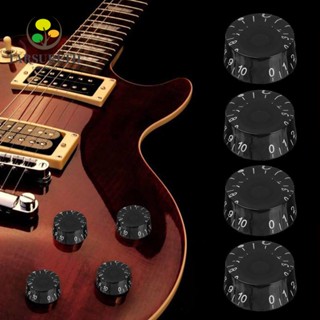 Tarsureth ลูกบิดปรับระดับเสียง พร้อมตัวเลข สีขาว ดํา สําหรับกีตาร์ เบส Les Paul LP