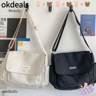 Okdeals กระเป๋าสะพายไหล่ ทรงเมสเซนเจอร์ สไตล์เรโทร สําหรับผู้ชาย