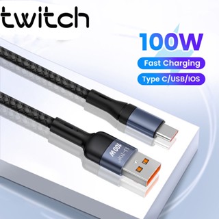 Twitch สายชาร์จ USB Type C 100W 1 เมตร 2 เมตร Micro USB