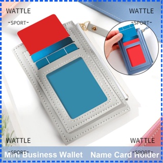 Wattle กระเป๋าสตางค์ กระเป๋าใส่นามบัตรเครดิต ขนาดเล็ก ของขวัญ สไตล์นักธุรกิจ สําหรับสุภาพสตรี