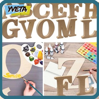 Yveta โมเดลตัวอักษรไม้ MDF ขนาดเล็ก 8 ซม. สําหรับตกแต่งสมุดภาพ DIY