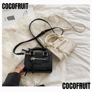 Cocofruit กระเป๋าถือ หนัง PU ขนาดมินิ หรูหรา สีพื้น หลากสีสัน สําหรับสตรี