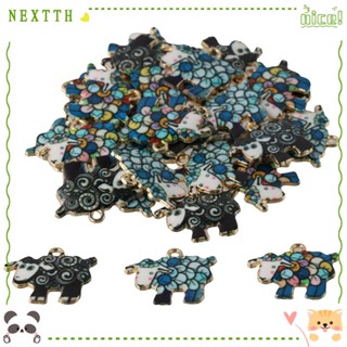 Nextth จี้รูปแกะ แพะ อัลลอย ขนาดเล็ก 3 สี สําหรับทําเครื่องประดับ 17*21 มม.