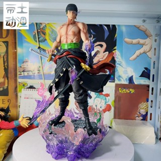 โมเดลฟิกเกอร์ One Piece GK Torch Yan Mo Zoro One Sword Flow 32 ซม. สําหรับตกแต่ง