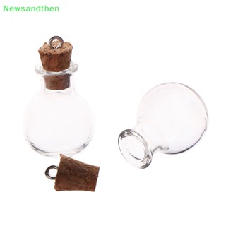 Newsandthen 10 ชิ้น / เซต ขวดแก้ว ขนาดเล็ก ใส ขวดปรารถนา ขนาดเล็ก พร้อมจุกไม้คอร์ก