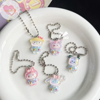 SANRIO Siyuyan พวงกุญแจ จี้การ์ตูน Hello Kitty My Melody Kouromi น่ารัก เครื่องประดับ สําหรับห้อยกระเป๋าเป้สะพายหลัง