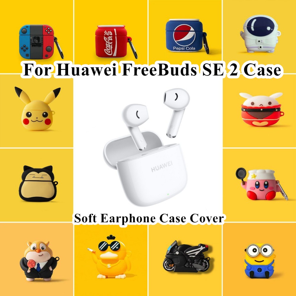 สต็อกพร้อม! สําหรับ Huawei FreeBuds SE 2 กรณีการ์ตูนนวัตกรรมซีรีส์สําหรับ Huawei FreeBuds SE 2 ปลอกหูฟังแบบนุ่มฝาครอบ