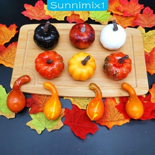 [Sunnimix1] โมเดลฟักทองปลอมน่ารัก สําหรับปาร์ตี้ฮาโลวีน 10 ชิ้น