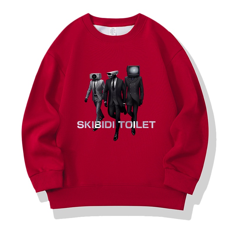 Skibidi เสื้อกันหนาว เสื้อฮู้ดดี้ ลายกล้องทีวี Titan TV Man สําหรับเด็กผู้ชาย skibidi toilet