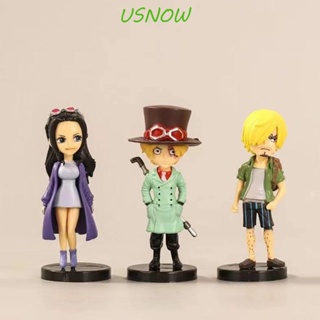 Usnow โมเดลฟิกเกอร์ Luffy Ace Hancoc Anime Character Zoro Sanji Boa ของเล่นสําหรับเด็ก