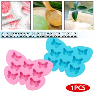 8 Cavity Butterfly Shape Silicone Chocolate Candy Jelly Cookie Cake Baking Mould