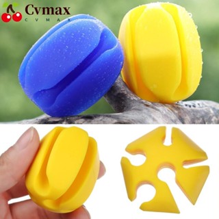 Cvmax ที่จับคันเบ็ดตกปลา ซิลิโคน 5 หลุม น้ําหนักเบา 6 สี อุปกรณ์เสริม สําหรับตกปลา 2 ชิ้น