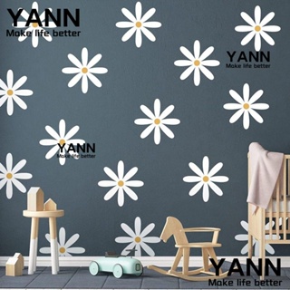 Yann1 สติกเกอร์ติดผนัง ลายดอกเดซี่ สไตล์โบโฮ ลอกออกได้ สําหรับตกแต่งบ้าน ห้องเด็ก เนอสเซอรี่