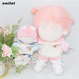 Smile ชุดเสื้อฮู้ด คอปกตุ๊กตา แบบเปลี่ยน สําหรับบ้านตุ๊กตา 10 20 ซม.