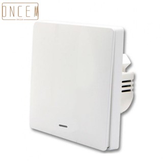 【ONCEMOREAGAIN】App Controlled Glass Panel Switch WiFi Enabled Touch Design LED Indicators