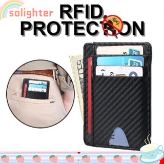 Solighter RFID กระเป๋าสตางค์ กระเป๋าใส่นามบัตร