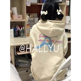 HALLYU เสื้อกันหนาว เสื้อแขนยาว เสื้อฮู้ด สบายๆ ดูสวยงาม fashionable ทันสมัย WWY23909QC36Z230909