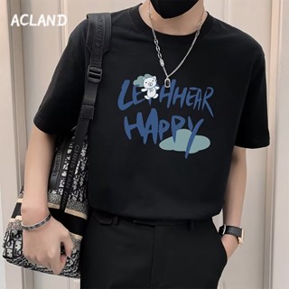 Acland เสื้อยืดผู้ชาย ผู้ชายเสื้อเชิ้ต เสื้อยืด ผ้านุ่ม ใส่สบาย ไม่หด ไม่ต้องรีด MTX2390KJG 36Z230909