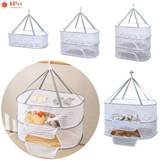 Blliss เครื่องอบแห้งสมุนไพร แบบพับได้ 1-3 ชั้น พร้อมซิป สําหรับครัวเรือน