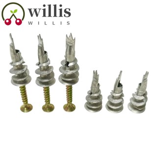 Willis สกรูต่อขยาย แบบไม่ต้องเจาะผนัง โลหะ โลหะผสมสังกะสี สําหรับงานหนัก 10 ชุด