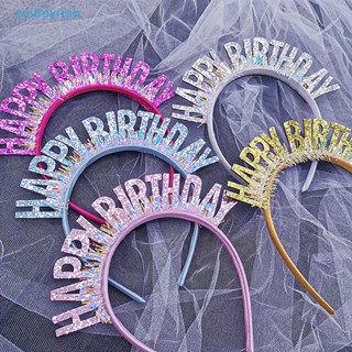 【tuilieyfish】กลิตเตอร์ เลื่อม HAPPY Birthday สีชมพู สีเงิน สีฟ้า สําหรับตกแต่งปาร์ตี้วันเกิด เด็ก ผู้ใหญ่【IH】