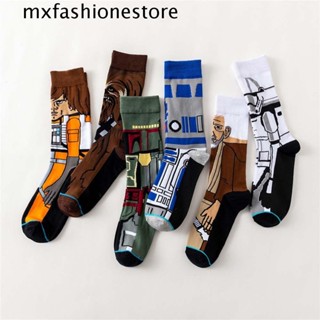 Mxfashione ถุงเท้าคอสเพลย์ Star Wars น่ารัก ระบายอากาศ สําหรับผู้หญิง