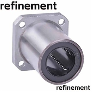 Refinement บูชชิ่งตลับลูกปืนเม็ดกลม ชุบนิกเกิล ทรงสี่เหลี่ยม ยาวพิเศษ ทนทาน สําหรับเครื่องพิมพ์ 4 ชิ้น