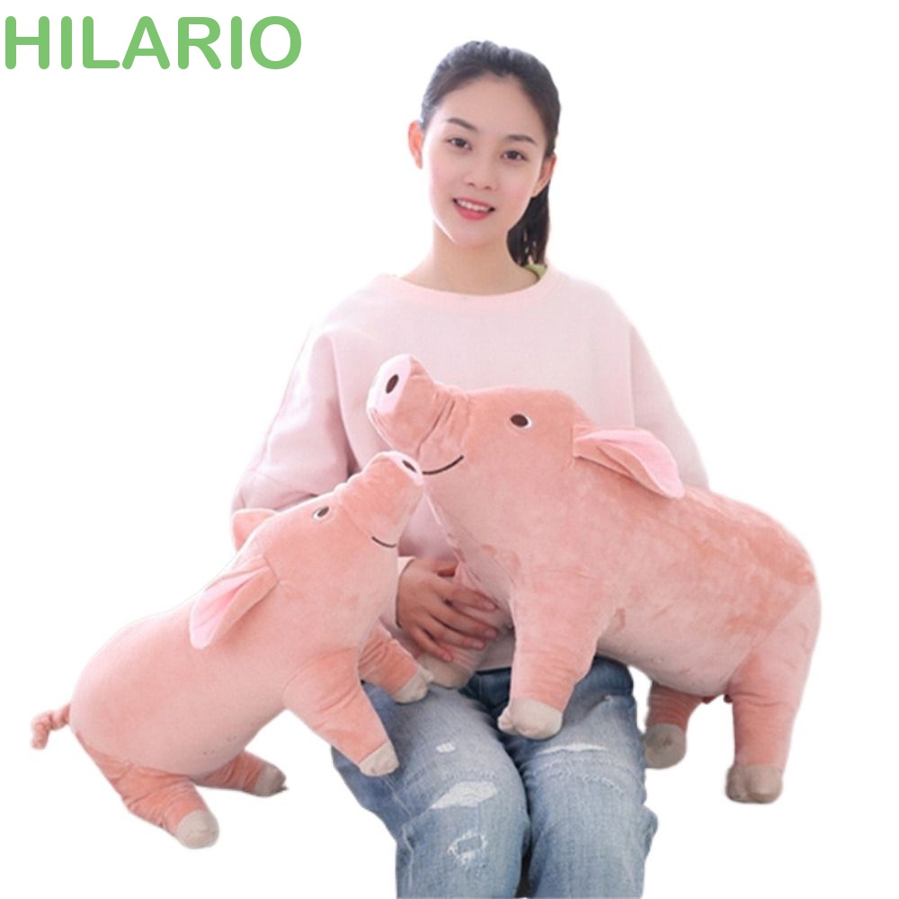 Hilario หมอนตุ๊กตาหมู ผ้ากํามะหยี่ขนนิ่ม ขนาด 25 ซม. 35 ซม. 45 ซม. 60 ซม. สําหรับเด็กผู้หญิง