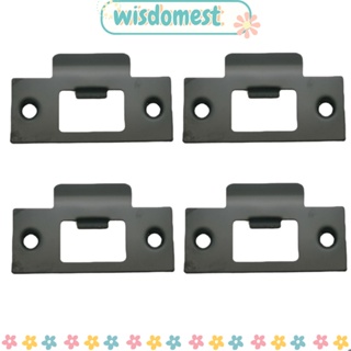 Wisdomest บล็อกล็อคประตู สเตนเลส สีดํา 4 ชิ้น