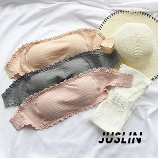 JUSLIN   ชุดชั้นในผู้หญิง บราชั้นในยกทรง ผ้านุ่ม เซ็กซี่ สำหรับผู้หญิง（1 ชิ้น）  คุณภาพสูง พิเศษ Beautiful Stylish A90O0Q 37Z230910
