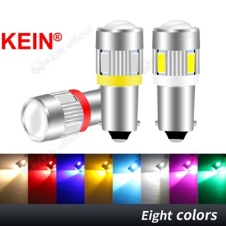 Kein BA9S หลอดไฟอ่านหนังสือ Led T4W 6SMD 5630 DC12V สําหรับติดด้านข้างป้ายทะเบียนรถยนต์ รถจักรยานยนต์