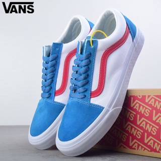 Sp2-230904 Wan33ce Old Skool รองเท้าผ้าใบลําลอง สีฟ้า สีเหลือง สีส้ม เหมาะกับการวิ่ง เล่นบาสเก็ตบอร์ด เล่นกีฬา สําหรับผู้ชาย ผู้หญิง