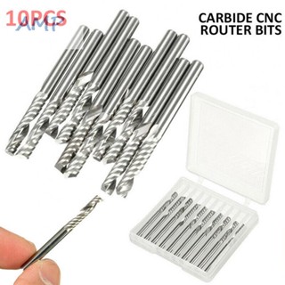 ⚡NEW 9⚡Carbide Cutter 1/8\ Shank 10pcs Carbide Cutters End Mills Metalworking