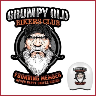 สติกเกอร์ ลาย Grumpy Old Bikers Old Man สําหรับติดตกแต่งรถยนต์ แล็ปท็อป bhsydth bhsydth