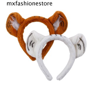 Mxfashione|ที่คาดผม ผ้ากํามะหยี่ขนนิ่ม แต่งหูน่ารัก แฟชั่นสําหรับผู้หญิง