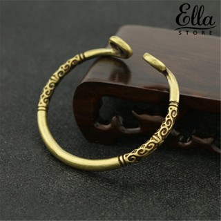 Ellastore123 กําไลข้อมือทองเหลือง ปรับได้ ของขวัญวันวาเลนไทน์ สําหรับผู้ชาย ผู้หญิง