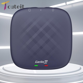 Tcuteit AI กล่องรับสัญญาณทีวี ไร้สาย แอนดรอยด์ WiFi 2.4+5G สําหรับรถยนต์