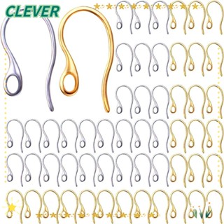 Clever ตะขอต่างหู สเตนเลส สีเงิน สีทอง แฮนด์เมด สไตล์ฝรั่งเศส สําหรับทําเครื่องประดับ