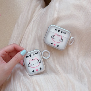 เคสหูฟัง เจลนิ่ม กันกระแทก ลายคิตตี้ สีเงิน สําหรับ AirPods 1 2 Pro 3 (2021) Pro 2