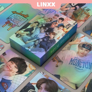 Linxx โปสการ์ดโฮโลแกรมเลเซอร์ ลายศิลปินเกาหลี StrayKids NACIFIC 55 ชิ้น